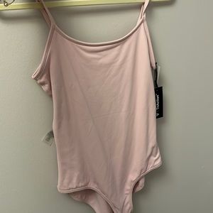TNA pink butter bodysuit